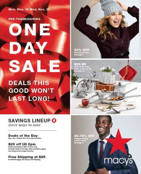 Macy&#39;s Pre-Thanksgiving One Day Sale | The Magnificent Mile